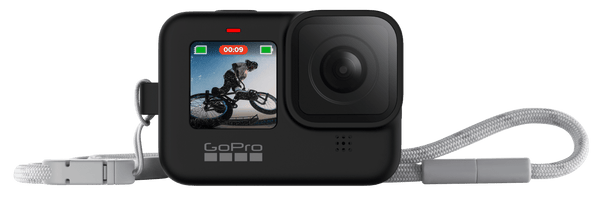 GoPro Sleeve + Lanyard – Black; camera sold separately