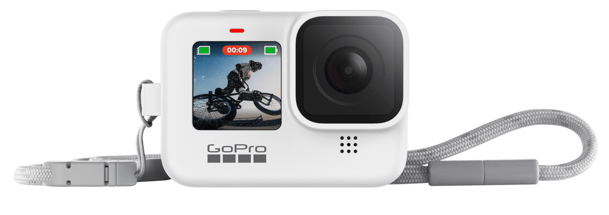 GoPro Sleeve + Lanyard – White; camera sold separately