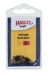 Halco X-Patterned Rolling Swivel size 4 — official manufacturer package photo
