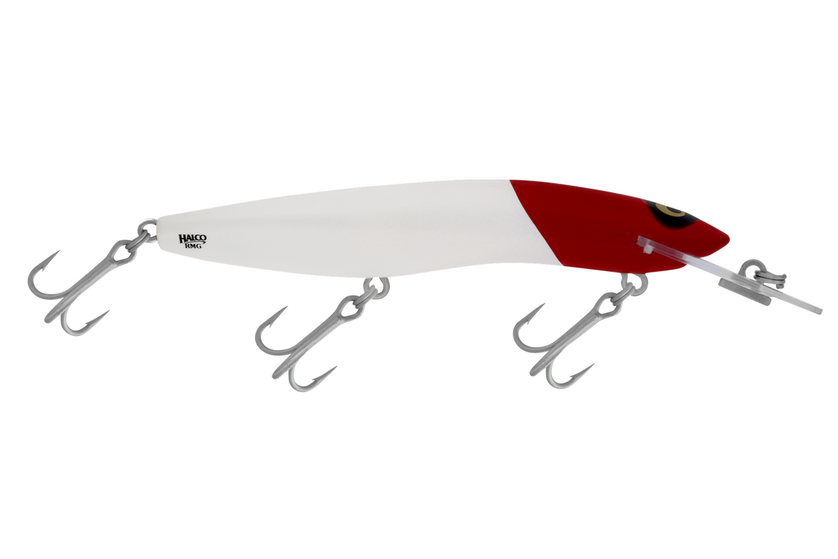 Halco RMG Scorpion 125mm - H53 White Redhead