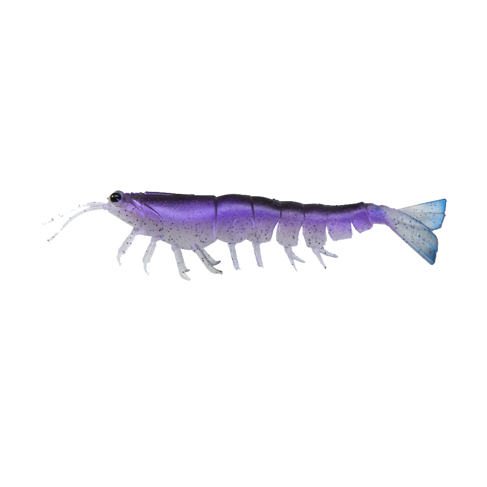 Irukandji Megaprawn 80mm Nightshade, unrigged lure