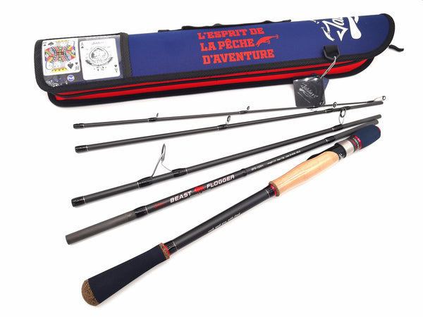 Jabbers Beast Flogger BFS725H spinning five-piece travel rod