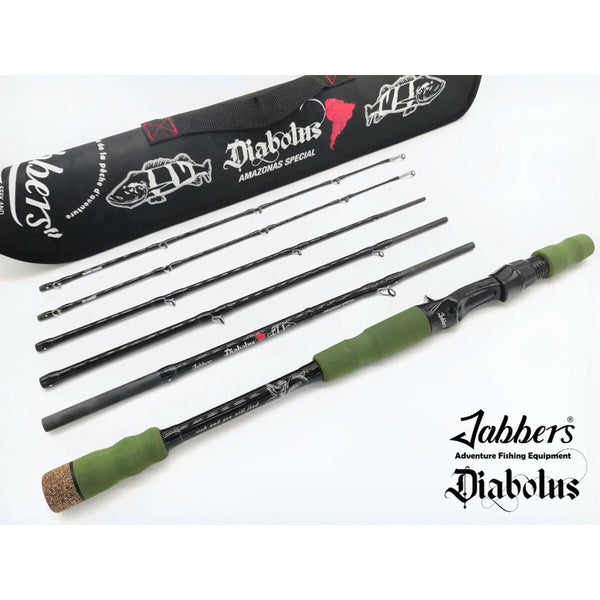 Jabbers Diabolus Double Tap DJC5105H Baitcaster travel rod and case