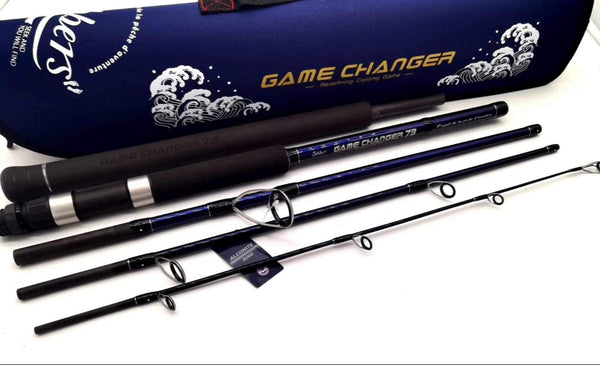 Jabbers Game Changer 735 Spinning travel rod and case
