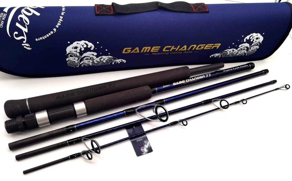 Jabbers Game Changer 775 spinning travel rod and case