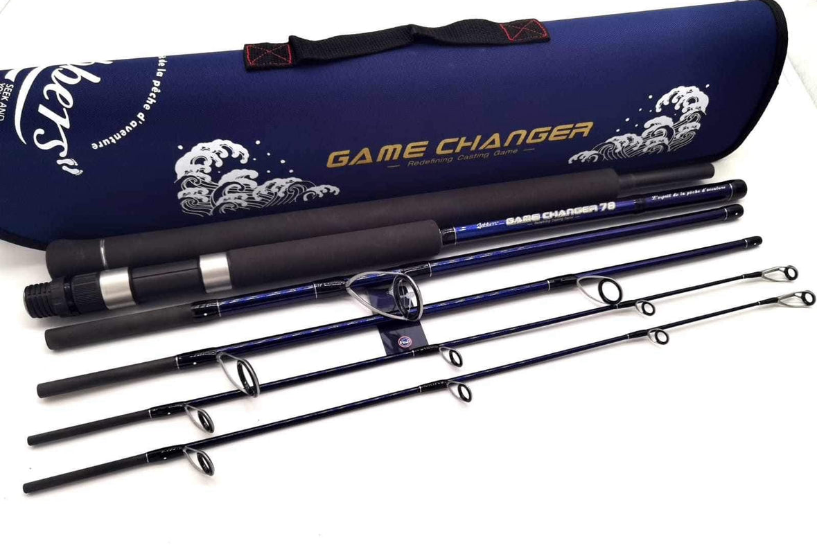 Jabbers Game Changer Double Tap 785 Spinning travel rod and case