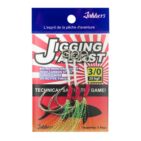Jabbers Jigging Assist hooks 3/0, pack of 3