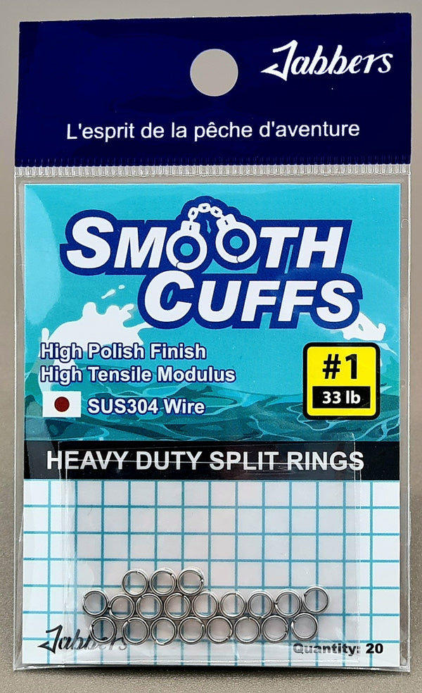 Jabbers Smooth Cuffs Split Rings – size 1