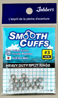 Jabbers Smooth Cuffs Split Rings – size 3