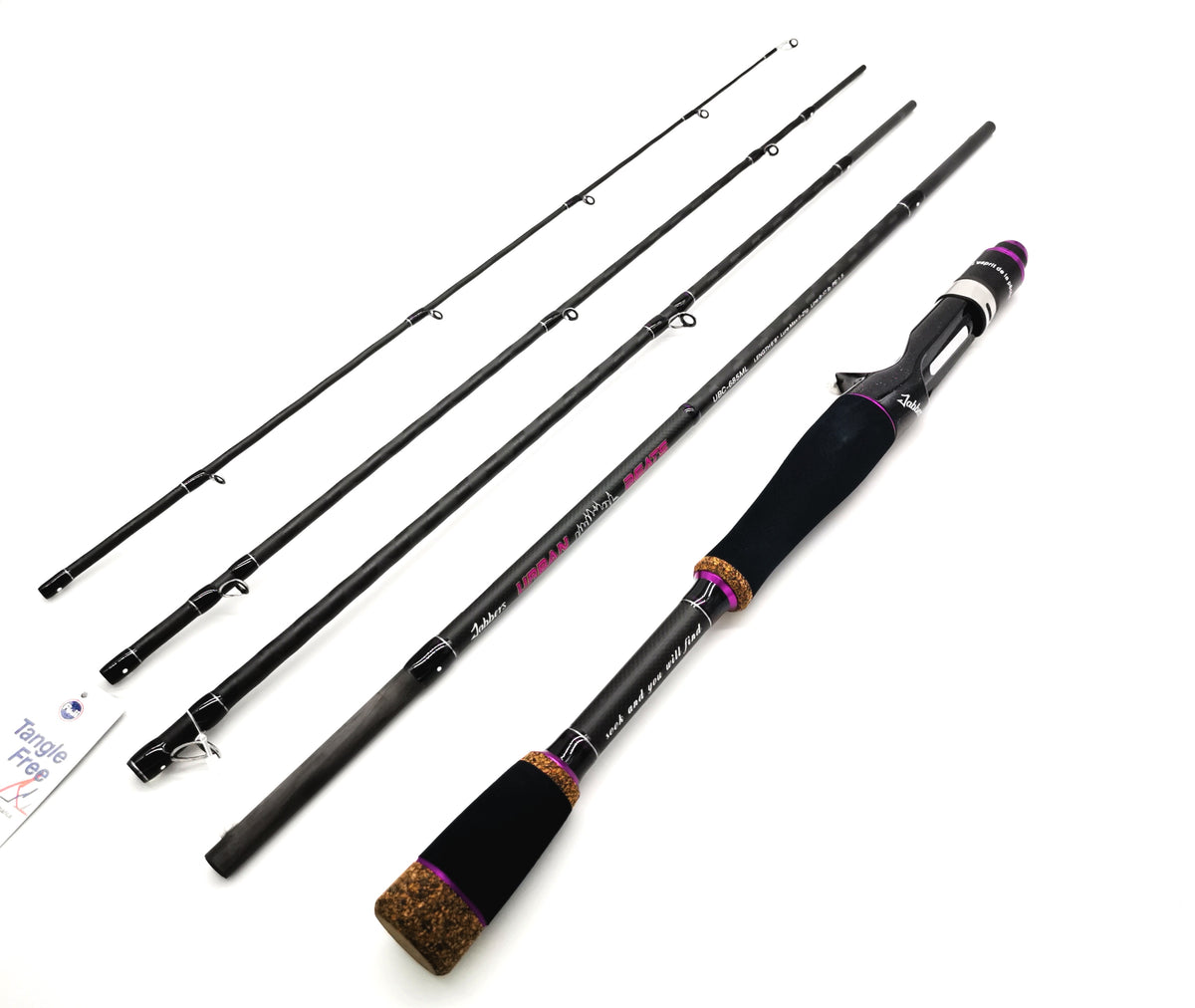 Jabbers Urban Beats UBC685ML baitcaster five-piece travel rod