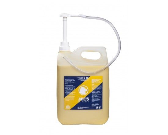 Joe's No Flats Yellow Gel 5 L container with pump