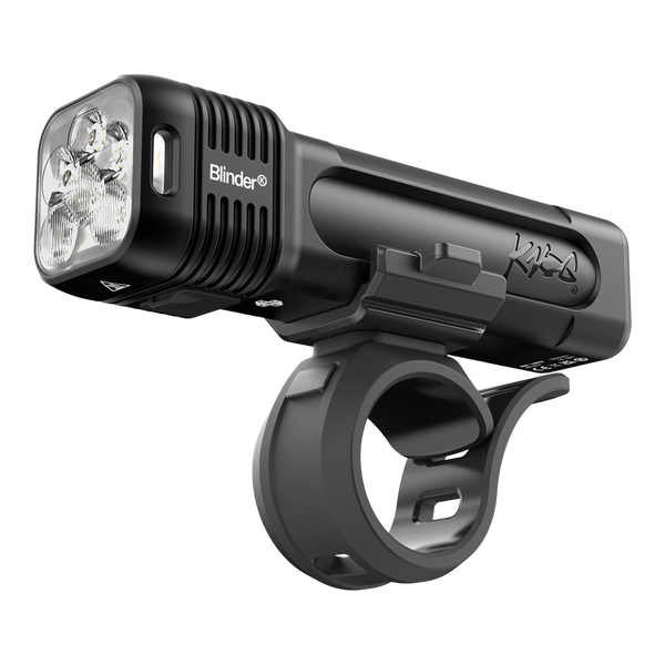 Knog Blinder 1400 front bike light with six LEDs and handlebar mount