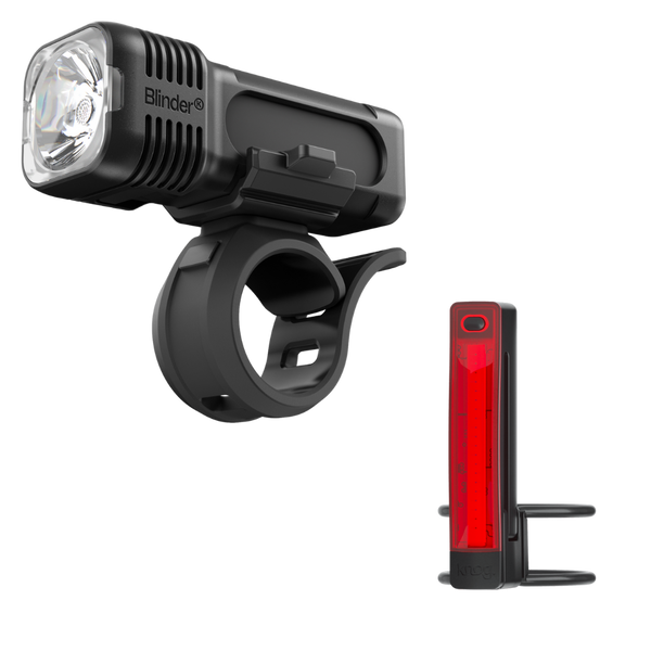 Knog Blinder 400 front light and Plus rear bike light set