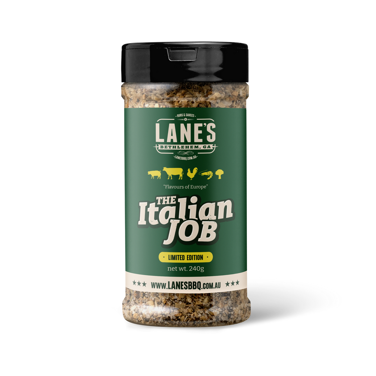 Lane's The Italian Job seasoning, 240 g jar