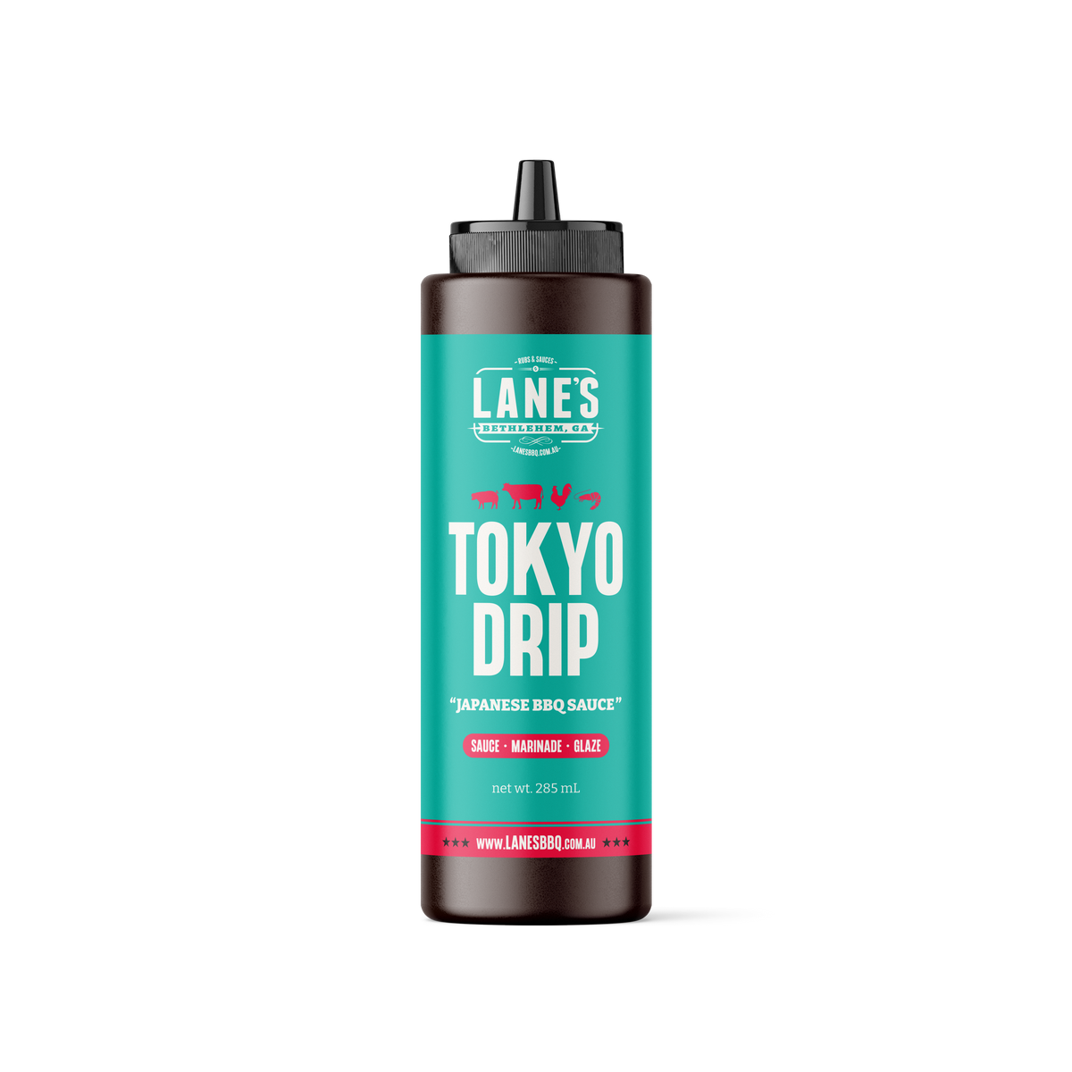 Lane's Tokyo Drip BBQ Sauce, 285 ml squeeze bottle