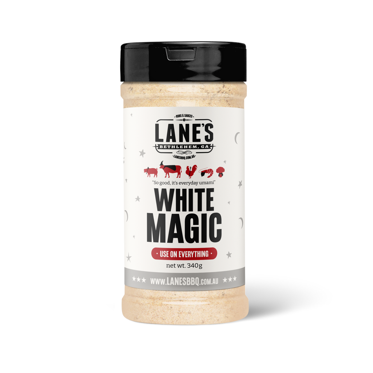 Lane's white magic rub 340 g jar