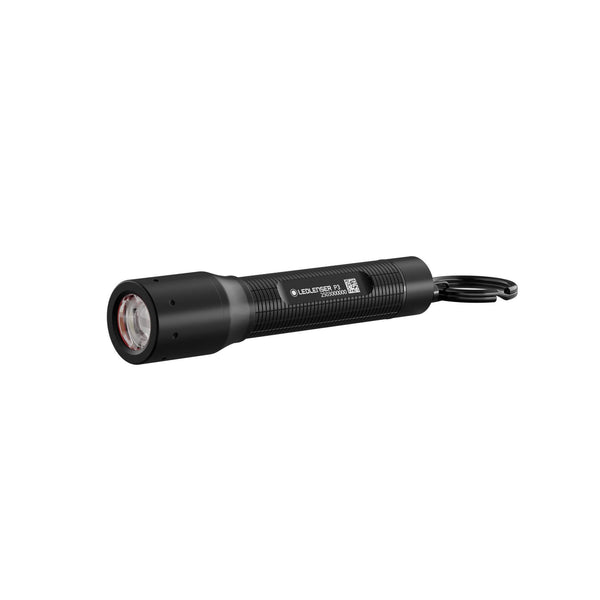Ledlenser P3 model 503106 black keychain torch with keyring