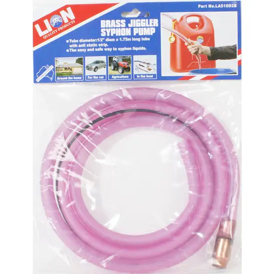 Lion LA510D2B brass jiggler syphon pump, half-inch by 1.75 metre