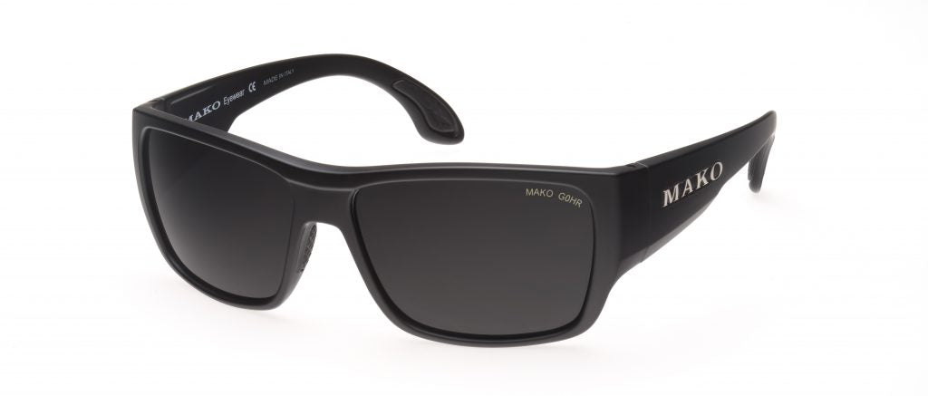 Mako Covert 9596 M01 G0HR matte black sunglasses with grey lenses