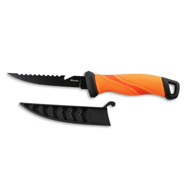 Maritec Bait Knife with Sheath – 5in / Orange