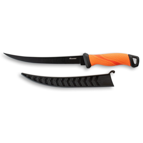 Maritec Fillet Knife with Sheath – 7in / Orange