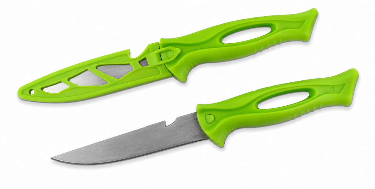 Maritec Bait Knife with Sheath – 4in / Green