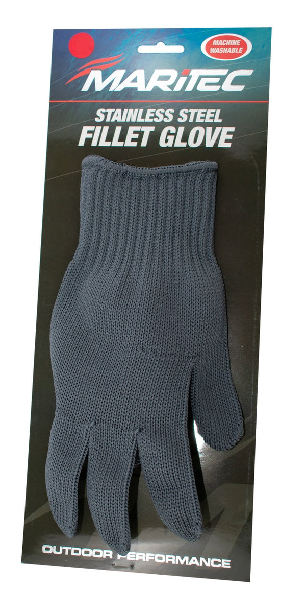 Maritec black stainless steel fillet glove