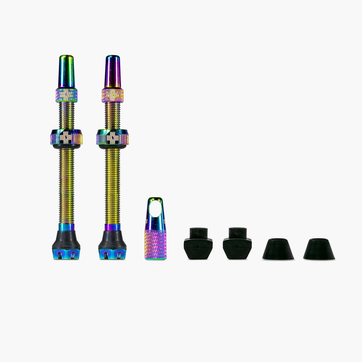 Muc-Off V2 44 mm tubeless Presta valves, Iridescent