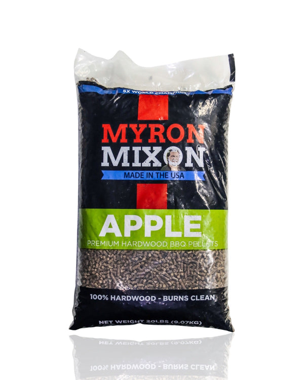 Myron Mixon Apple hardwood BBQ pellets, 20 lb bag