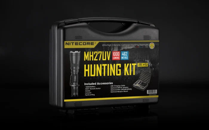 Nitecore MH27UV Hunting Kit in carry case