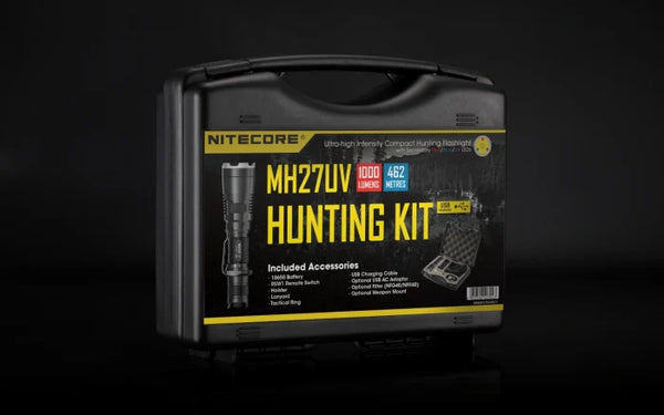 Nitecore MH27UV Hunting Kit in carry case
