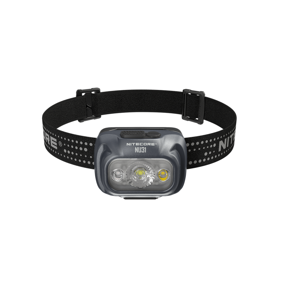 Nitecore NU31 550 lumen rechargeable headlamp in Slate Grey