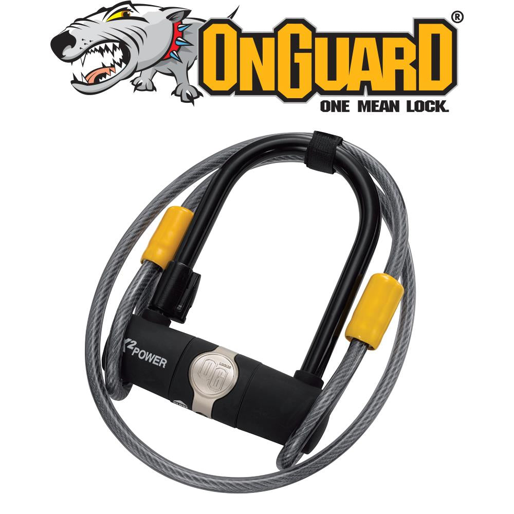 OnGuard OG 5810 mini keyed U-lock with looped cable
