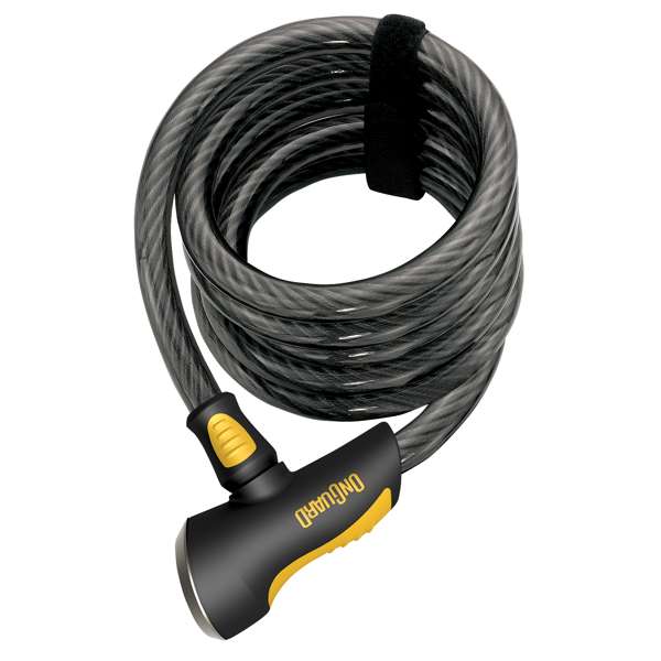 OnGuard Doberman 8028 keyed 185 cm by 12 mm coiled cable lock