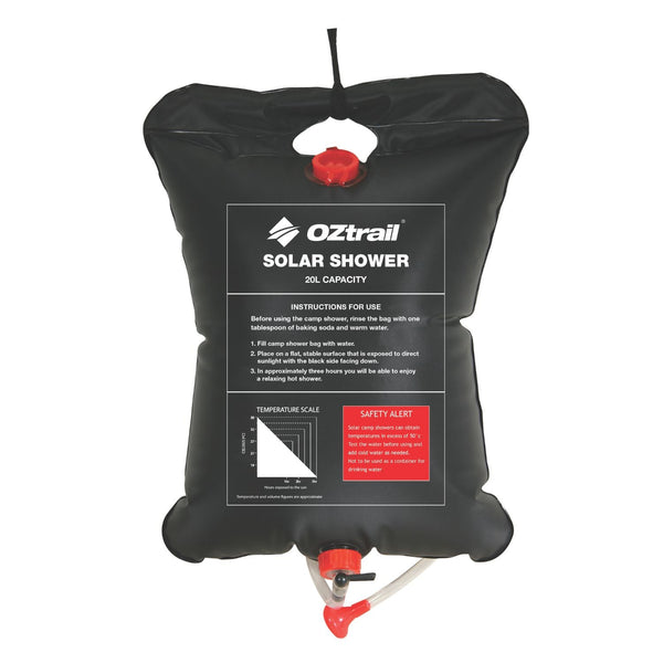 OZtrail 20L Solar Shower 10000584 with hose and shower rose