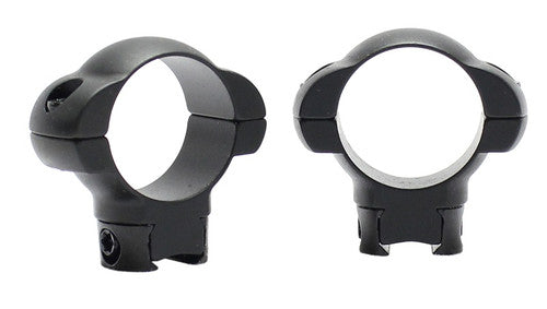 Pecar PR-1M-DTS medium-profile 1-inch 3/8-dovetail steel scope rings
