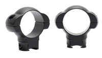 Pecar PR-1M-DTS medium-profile 1-inch 3/8-dovetail steel scope rings