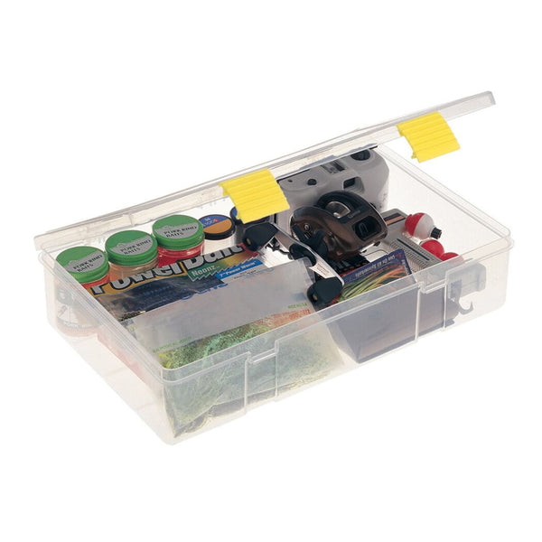 Plano 23731 deep open-compartment ProLatch StowAway with yellow latches and example contents