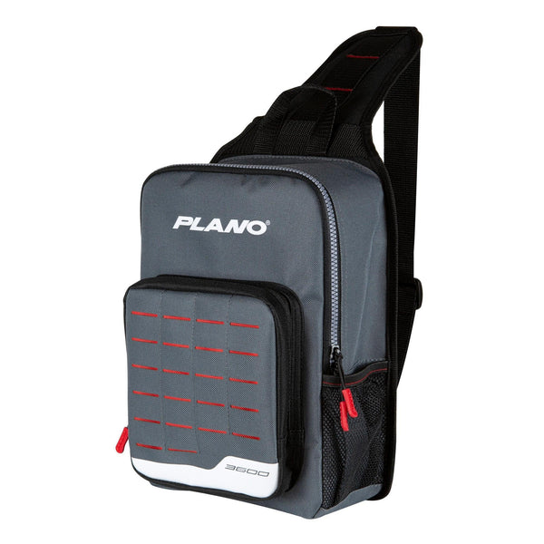 Plano Weekend Series PLABW560 3600 sling pack, grey with red zip pulls