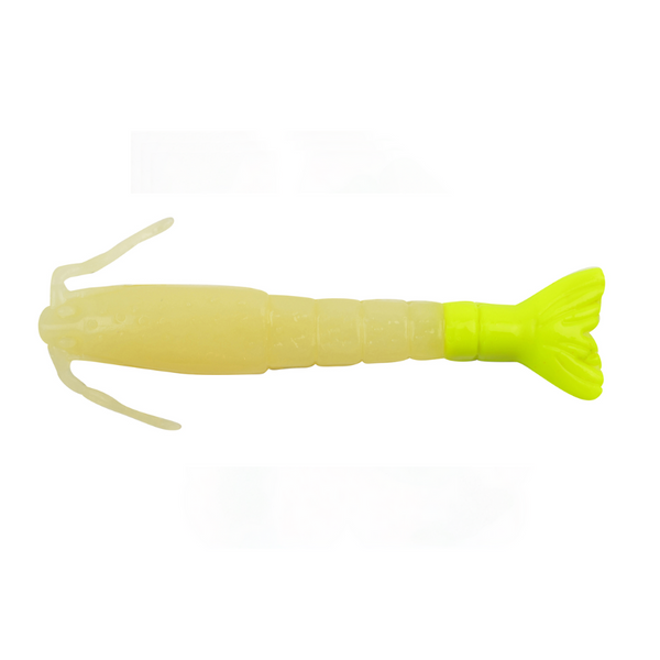 Berkley Gulp Shrimp 4in – 4in / Glow/Chartreuse