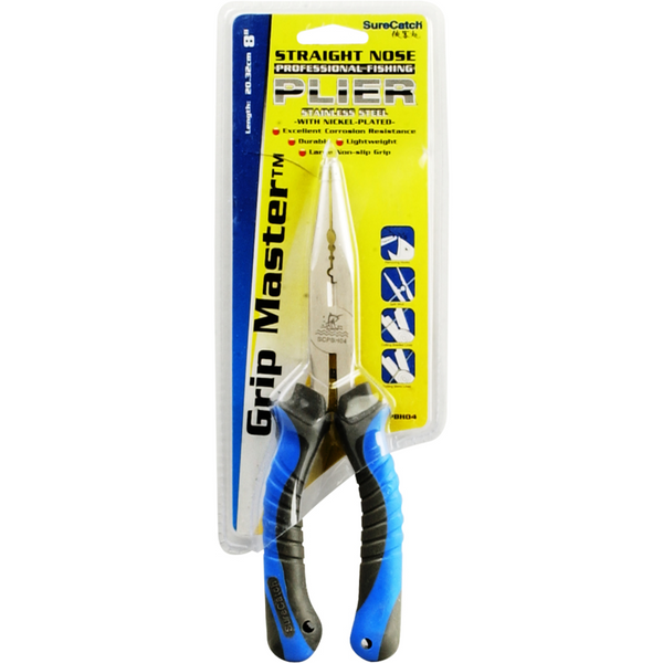 Grip Master 8in Straight Nose Pliers