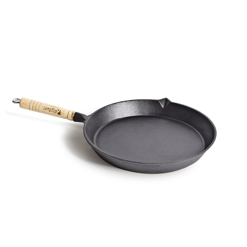 Cast Iron Frypan Solid Handle 25cm