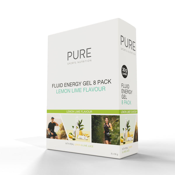PURE Fluid Energy Gel Lemon Lime eight pack