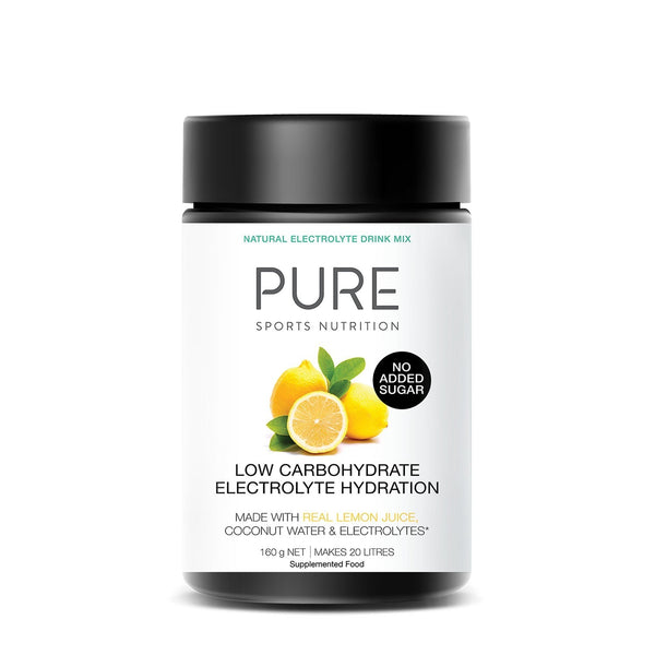 PURE Electrolyte Hydration Low Carb Lemon 160g tub