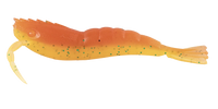 Berkley Powerbait Power Shrimp, 4in / Pumpkin Chartreuse (manufacturer family colour illustration)