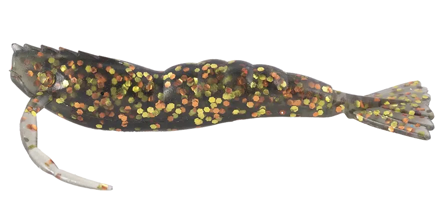 Berkley Powerbait Power Shrimp, 4in / Dark Night (manufacturer family colour illustration)