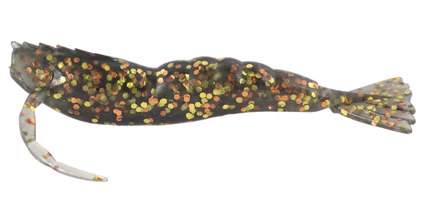 Berkley Powerbait Power Shrimp, 4in / Dark Night (manufacturer family colour illustration)