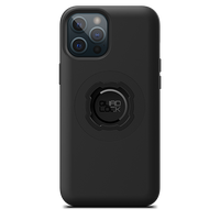 Quad Lock MAG Case for iPhone 12 Pro Max, black case fitted to an illustrative phone