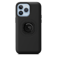 Quad Lock MAG Case for iPhone 14 Pro Max, black case fitted to an illustrative phone
