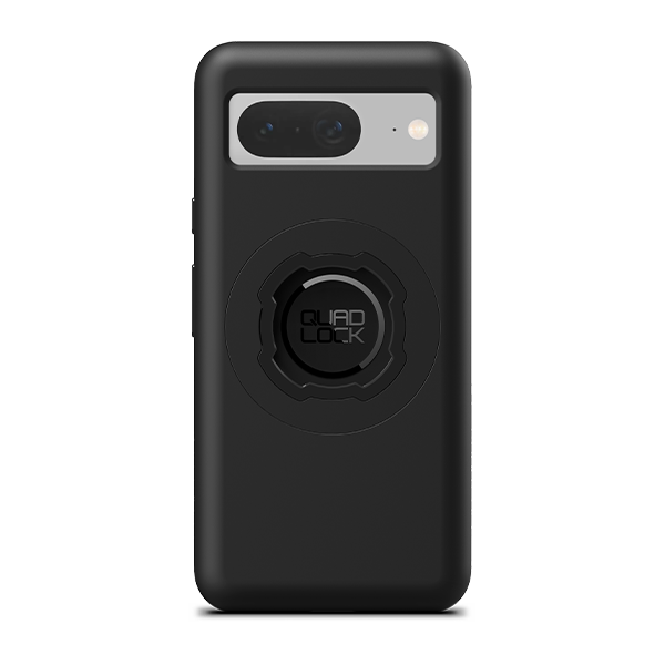Quad Lock MAG Case for Google Pixel 8, black case fitted to an illustrative phone